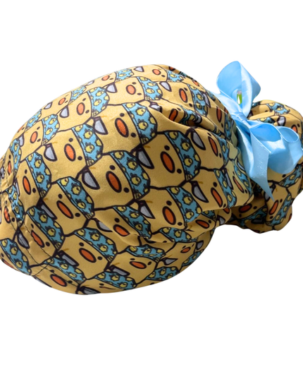 Gorro Medico Quirúrgico - Pollito / Pato - Cirujano - Listón - Amarillo