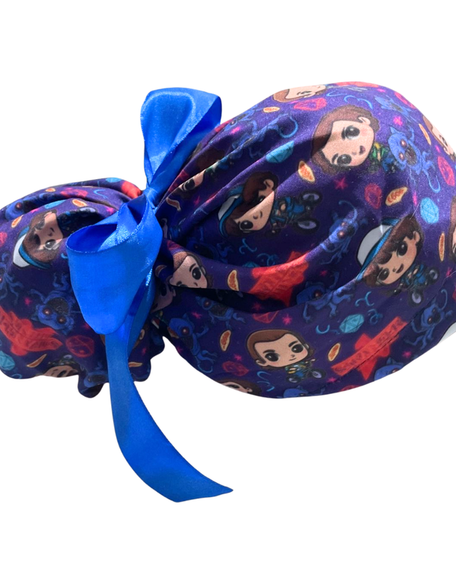 Gorro Medico Quirúrgico Stranger Things Enfermeria Liston Azul Unitalla