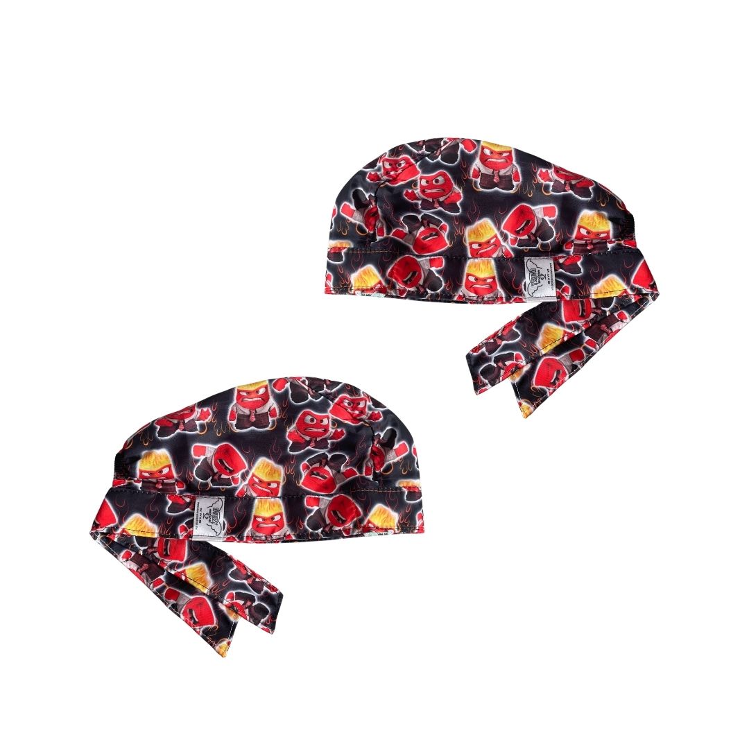 Gorro Medico Quirúrgico - Intensamente - Inside Out - Emociones - Furia