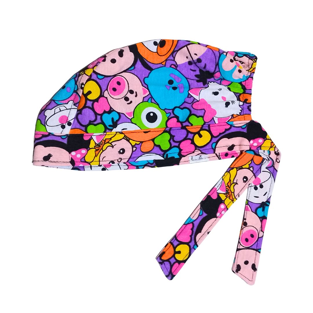 Gorro Quirúrgico Disney Puff, Algodon - Antisudor Lila
