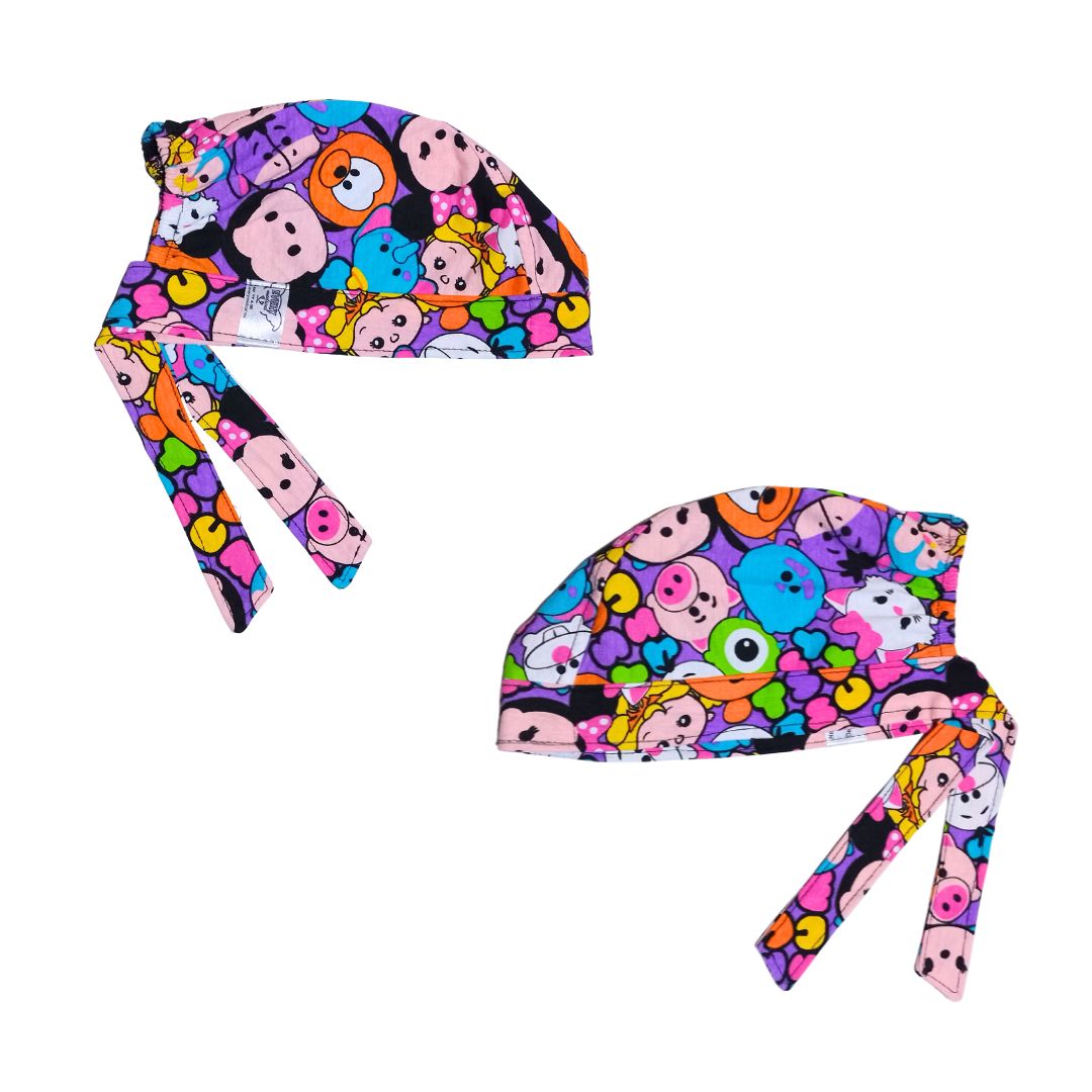 Gorro Quirúrgico Disney Puff, Algodon - Antisudor Lila