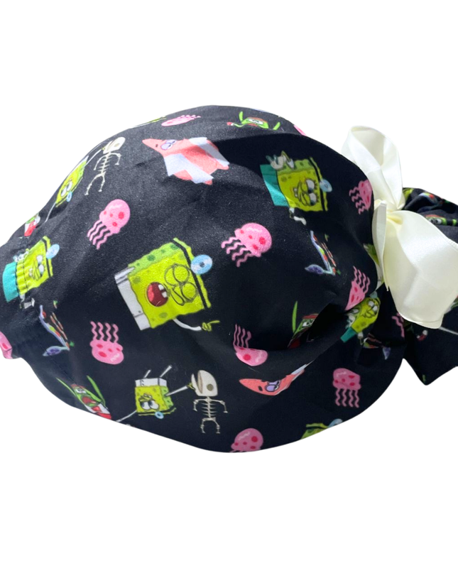 Gorro Medico Quirúrgico Bob Esponja Listones - Antisudor