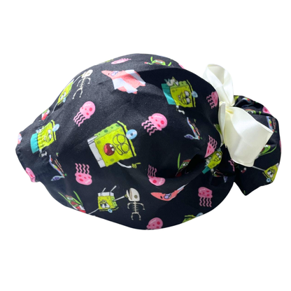 Gorro Medico Quirúrgico Bob Esponja Listones - Antisudor