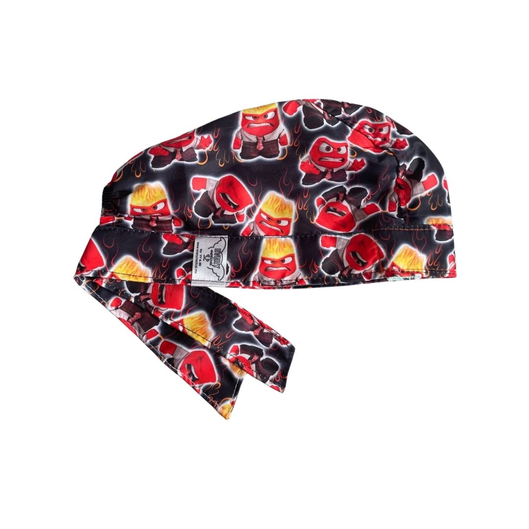 Gorro Medico Quirúrgico - Intensamente - Inside Out - Emociones - Furia