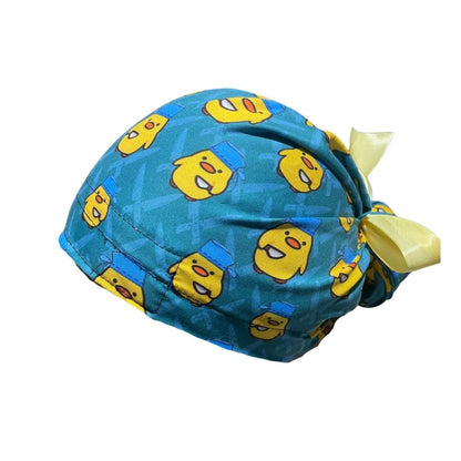 Gorro Quirúrgico - Pollito - Pato - Cirujano - Listón Celeste