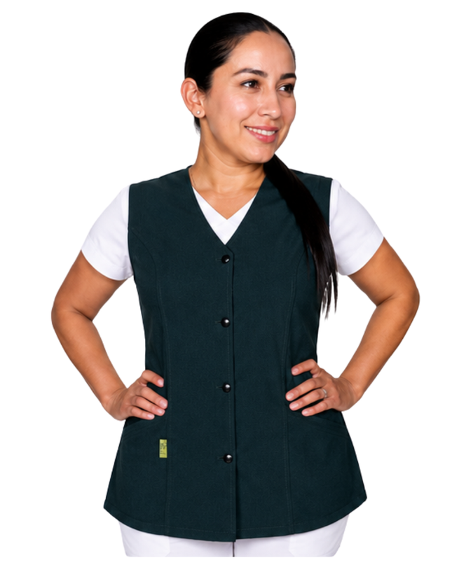 Chaleco Enfermería Clinico Quirurgico Dama INSTITUCIONAL TELA PREMIUM