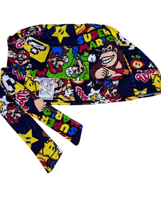 Gorro Quirúrgico - Mario Bros 2 - Negro