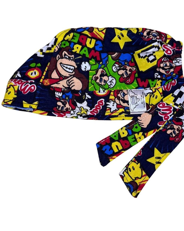 Gorro Quirúrgico - Mario Bros 2 - Negro