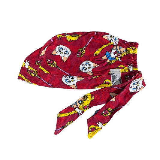 Gorro Medico Quirúrgico - Sailor Moon - Rojo