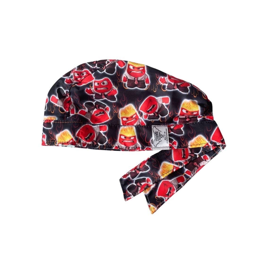 Gorro Medico Quirúrgico - Intensamente - Inside Out - Emociones - Furia