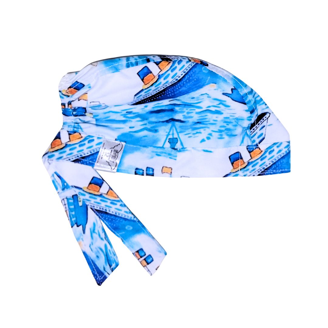 Gorro Quirúrgico Estampado Derek Shepherd, Grays Anatomy - Azul