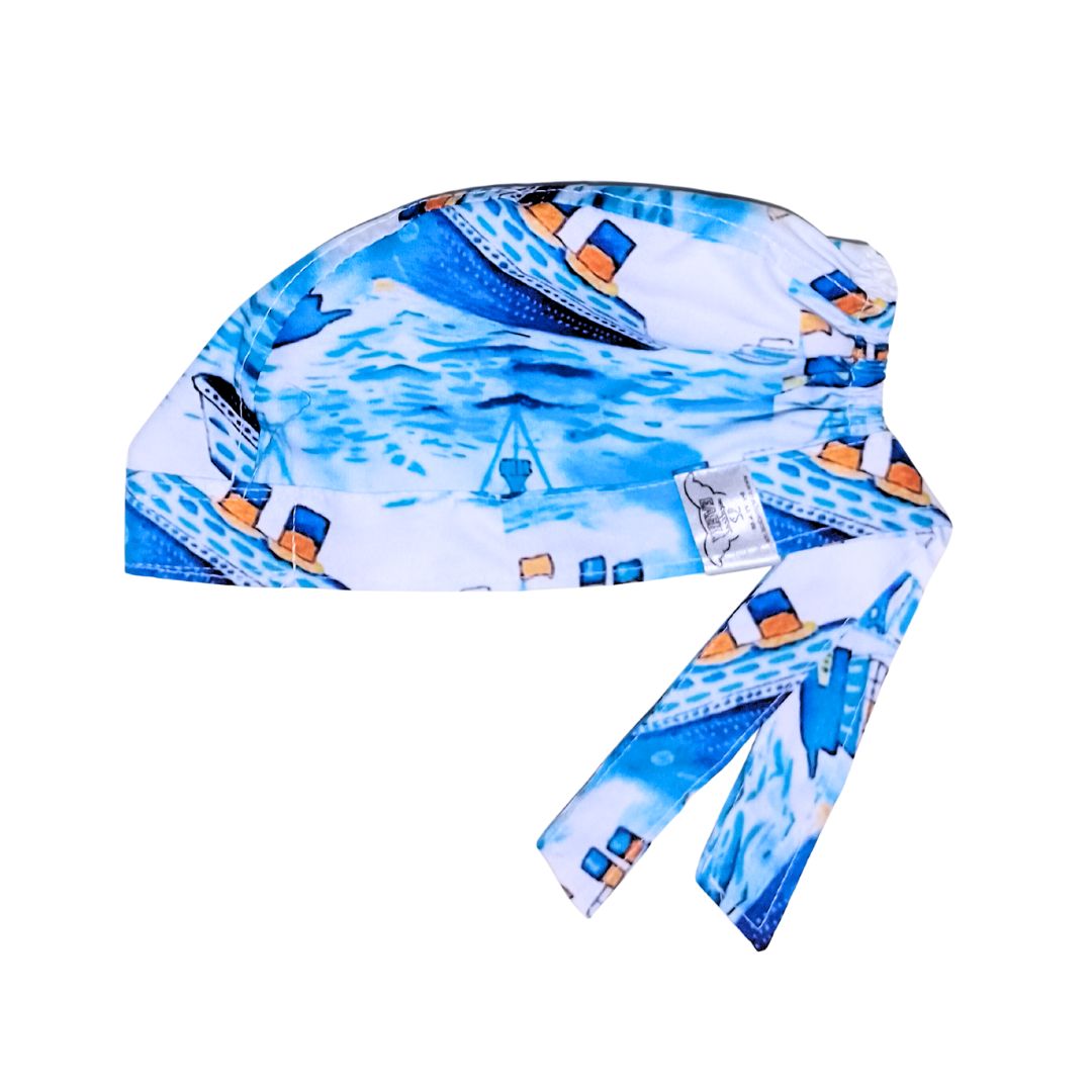 Gorro Quirúrgico Estampado Derek Shepherd, Grays Anatomy - Azul