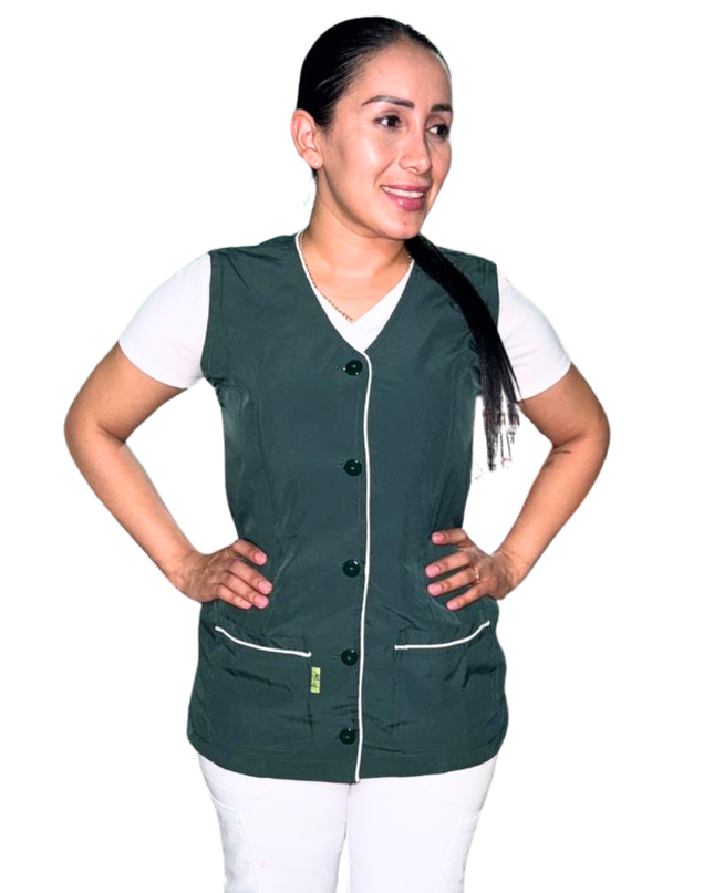Chaleco Enfermería Clinico Quirurgico Dama CUELLO V Hospital