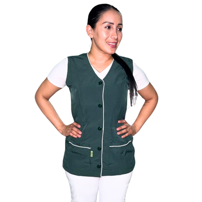 Chaleco Enfermería Clinico Quirurgico Dama CUELLO V Hospital