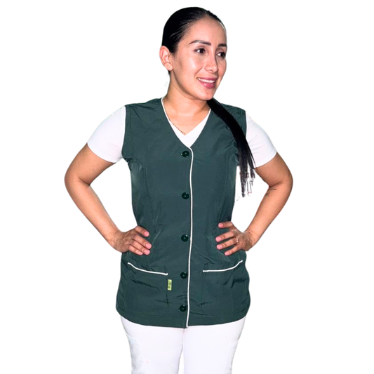 Chaleco Enfermería Clinico Quirurgico Dama CUELLO V Hospital