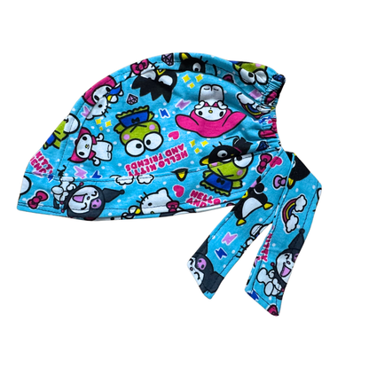 Gorro Quirúrgico Hello Kitty Rosa Cordones - Antisudor