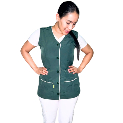Chaleco Enfermería Clinico Quirurgico Dama CUELLO V Hospital