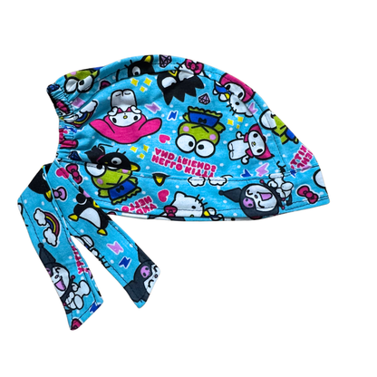 Gorro Quirúrgico Hello Kitty Rosa Cordones - Antisudor