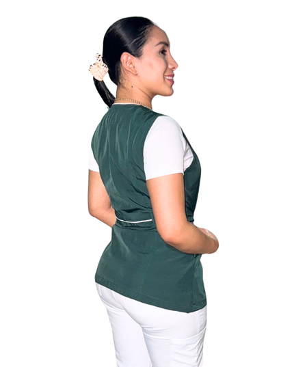 Chaleco Enfermería Clinico Quirurgico Dama CUELLO V Hospital