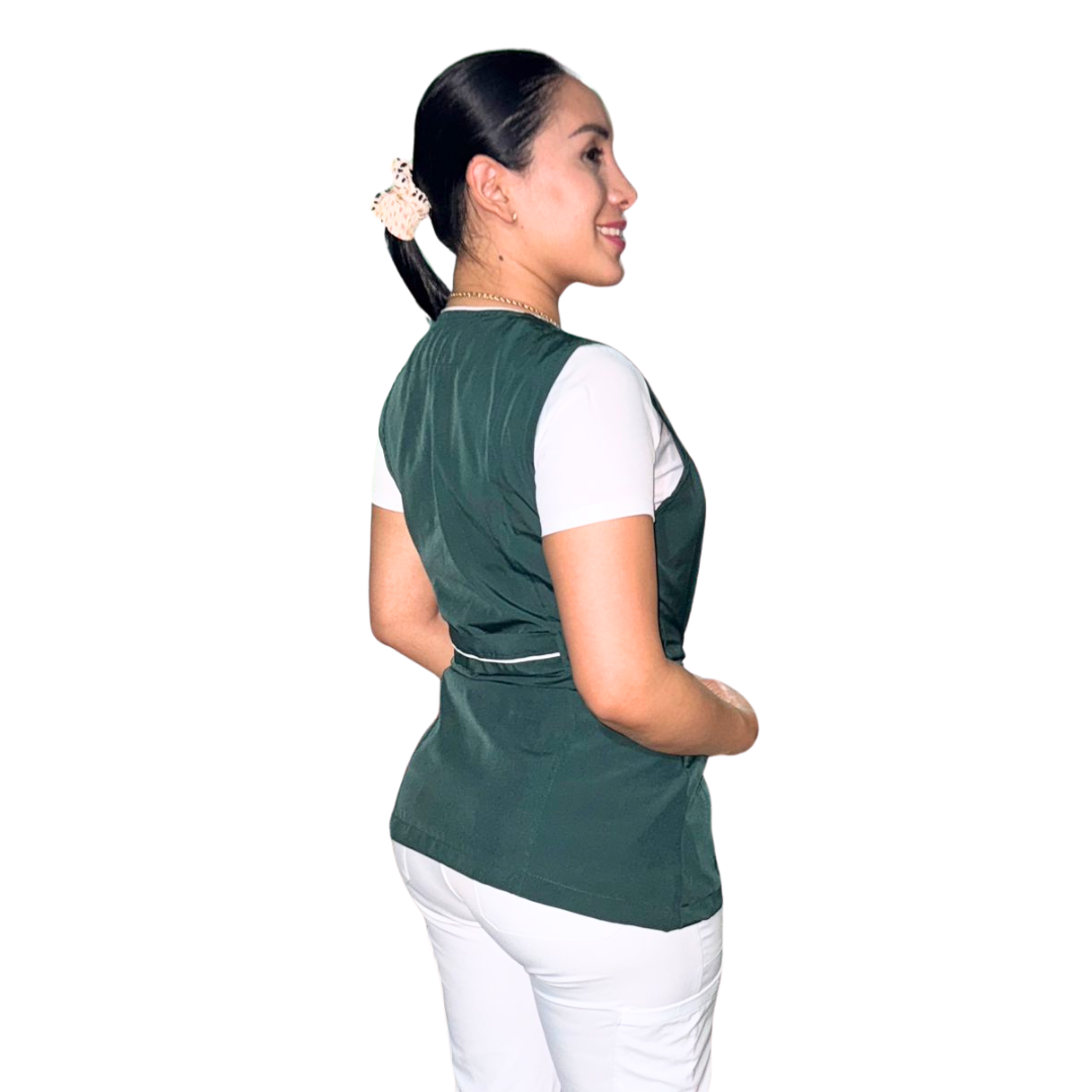 Chaleco Enfermería Clinico Quirurgico Dama CUELLO V Hospital