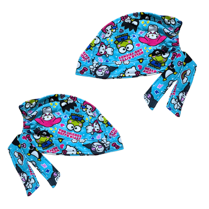 Gorro Quirúrgico Hello Kitty Rosa Cordones - Antisudor