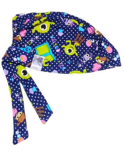 Gorro Quirúrgico Monsters - Antisudor Azul Marino