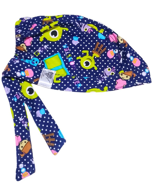 Gorro Quirúrgico Monsters - Antisudor Azul Marino