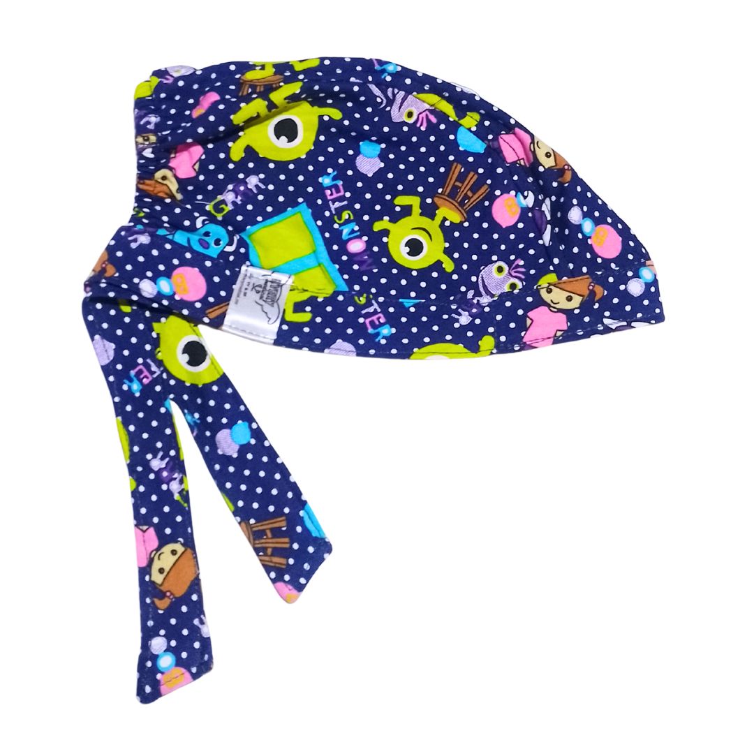 Gorro Quirúrgico Monsters - Antisudor Azul Marino