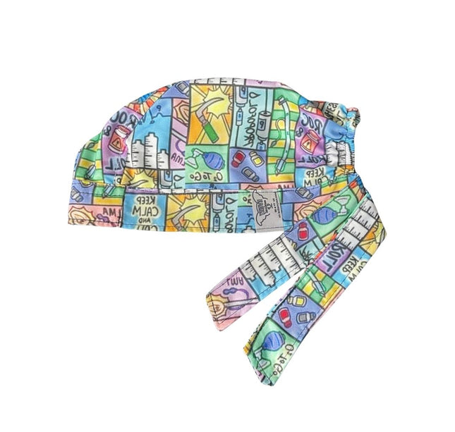 Gorro Medico Quirúrgico - Anestesiología - Azul Agua