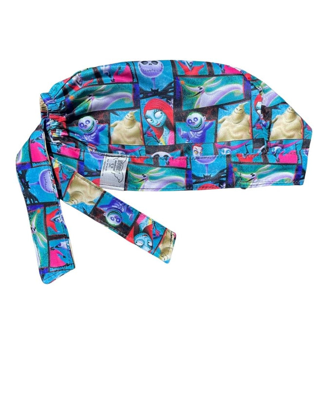 Gorro Medico Quirúrgico - Estampado - El Extraño Mundo De Jack - Azul 2