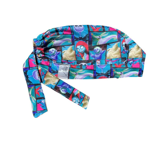 Gorro Medico Quirúrgico - Estampado - El Extraño Mundo De Jack - Azul 2