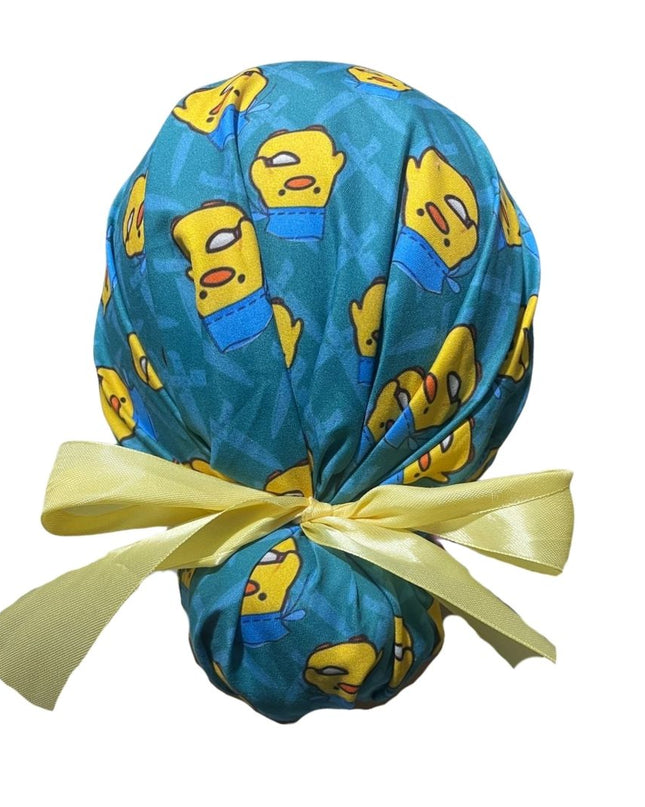 Gorro Quirúrgico - Pollito - Pato - Cirujano - Listón Celeste