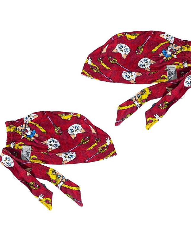 Gorro Medico Quirúrgico - Sailor Moon - Rojo