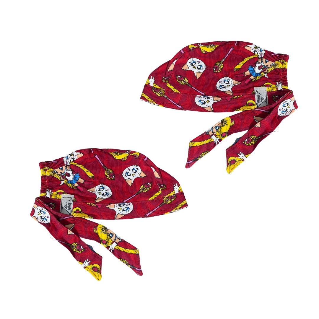 Gorro Medico Quirúrgico - Sailor Moon - Rojo