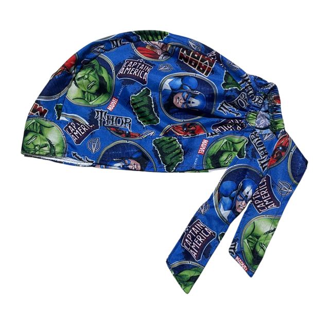 Gorro Quirúrgico Estampado Supere Completo azul
