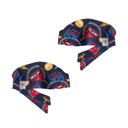 Gorro Quirúrgico - Cars - Nascar - Cordones - Antisudor