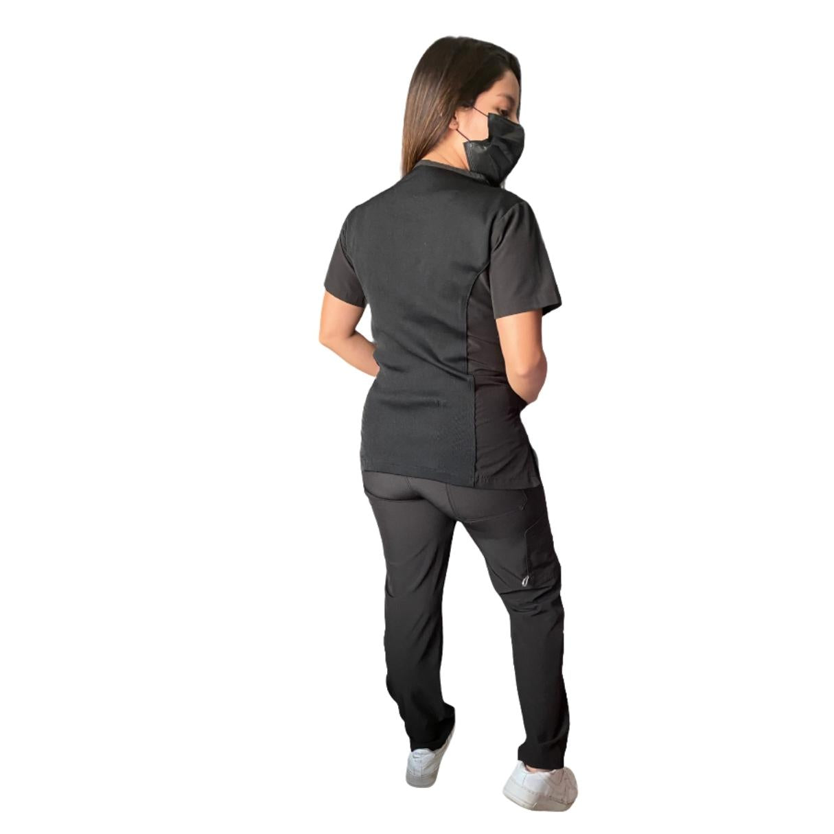 Uniforme Quirúrgico - Mujer - Negro - Modelo Puebla