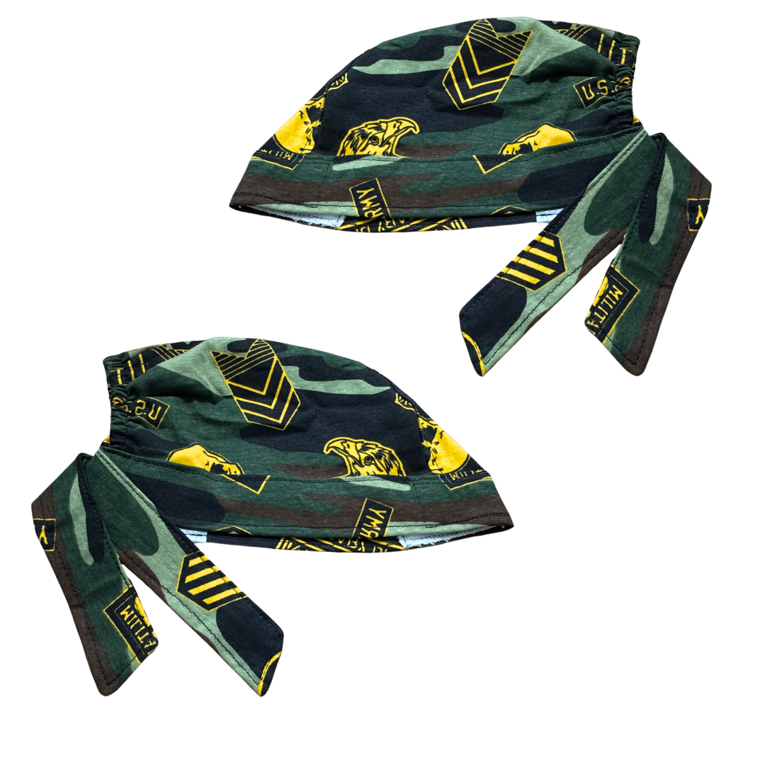 Gorromedicoquirúrgico Camuflaje Militar Caricatura Hospital2 Verde Unitalla