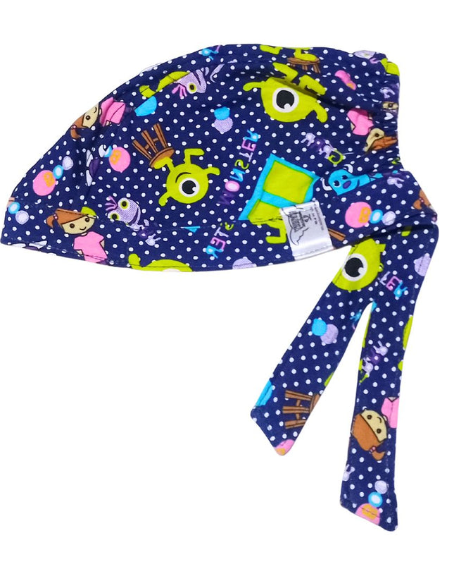 Gorro Quirúrgico Monsters - Antisudor Azul Marino