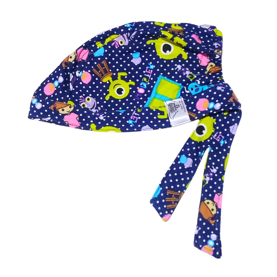 Gorro Quirúrgico Monsters - Antisudor Azul Marino