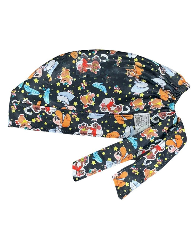 Gorro Medico Quirúrgico - Princesas Disney - Cenicienta - Negro
