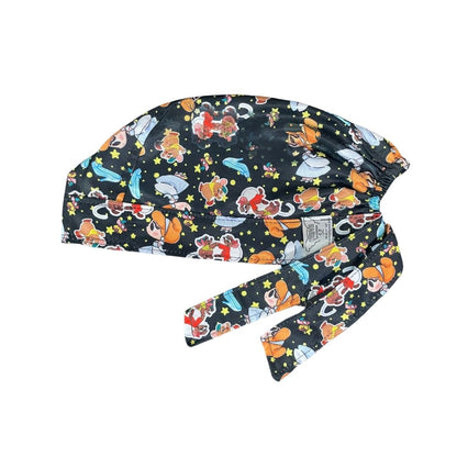 Gorro Medico Quirúrgico - Princesas Disney - Cenicienta - Negro