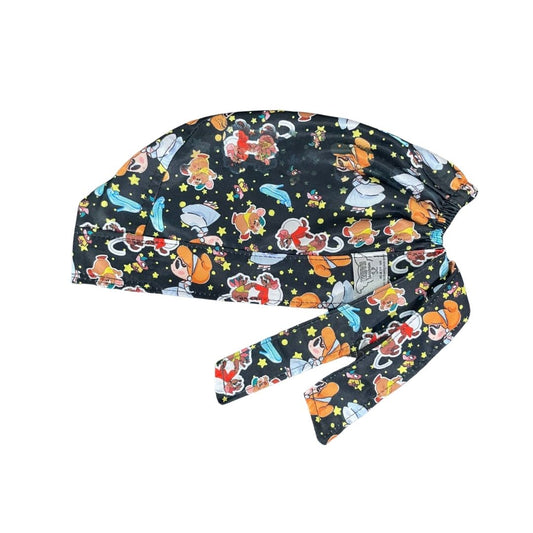 Gorro Medico Quirúrgico - Princesas Disney - Cenicienta - Negro