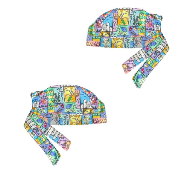 Gorro Medico Quirúrgico - Anestesiología - Azul Agua