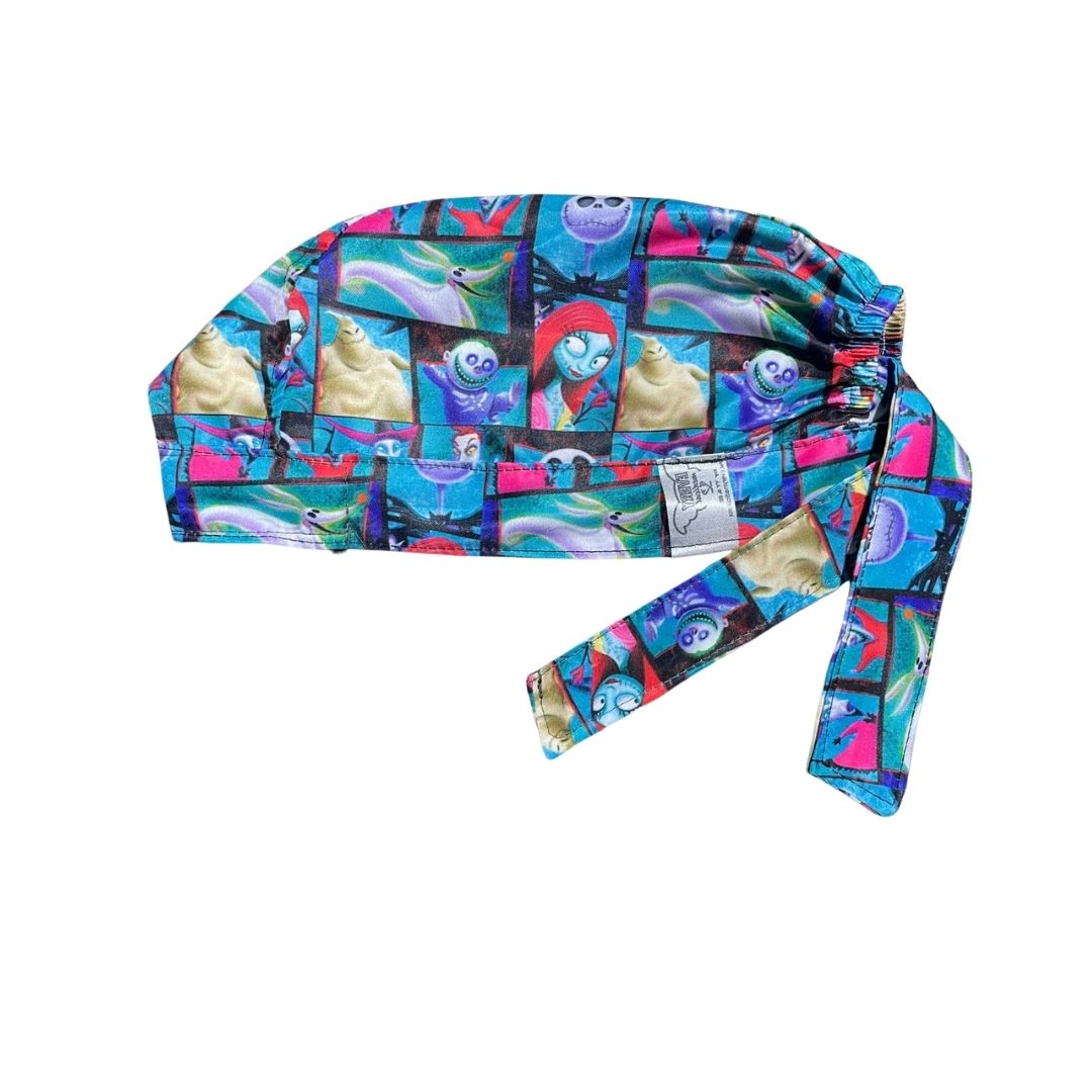 Gorro Medico Quirúrgico - Estampado - El Extraño Mundo De Jack - Azul 2