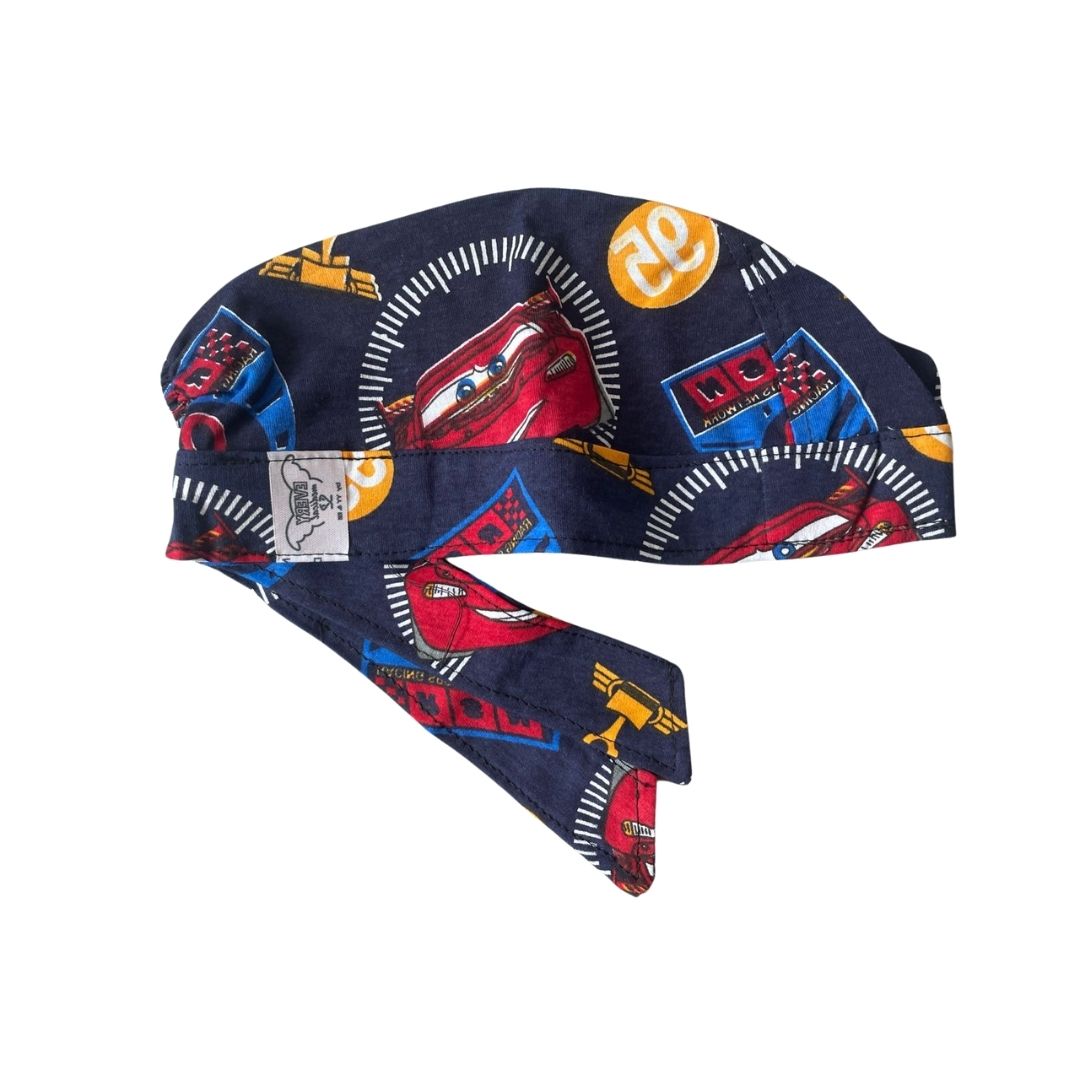 Gorro Quirúrgico - Cars - Nascar - Cordones - Antisudor