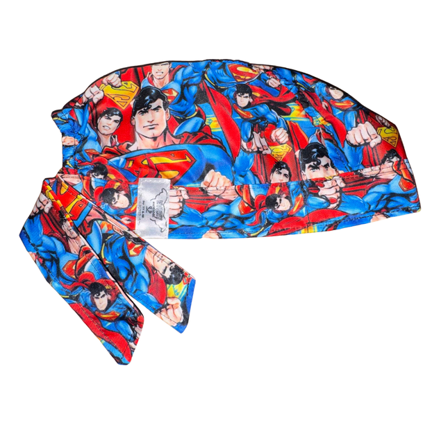 Gorro Medico Quirúrgico - Superman - celeste