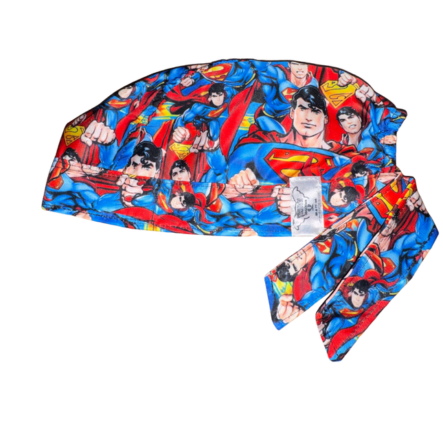 Gorro Medico Quirúrgico - Superman - celeste
