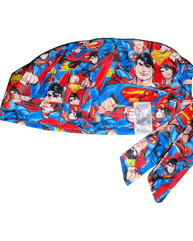 Gorro Medico Quirúrgico - Superman - celeste