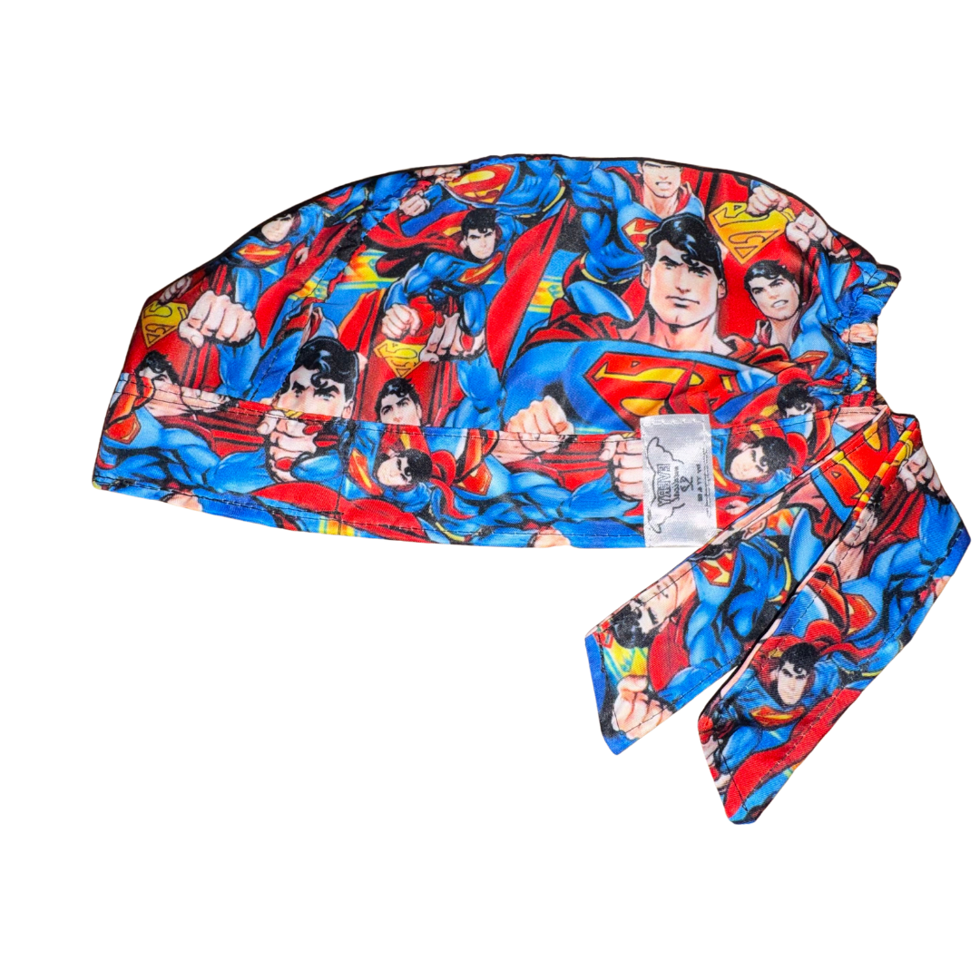 Gorro Medico Quirúrgico - Superman - celeste
